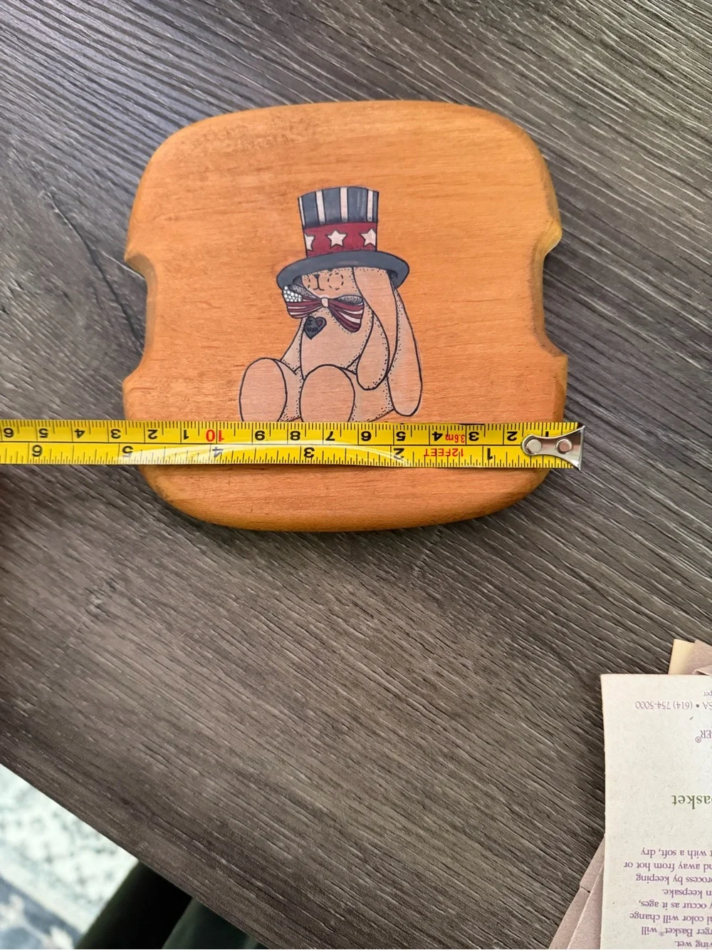 Longaberger medium peg basket lid